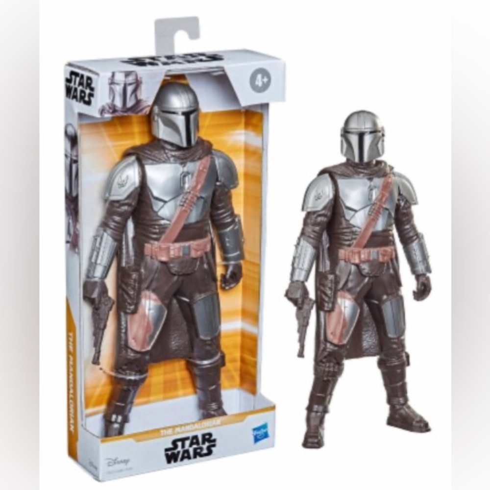 Star Wars Mandalorian Action Figure - Silver & Brown with Copper Accents